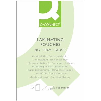 Q-Connect, Laminierfolie, Folientaschen für Laminatoren A7 (A7, 100 Stk.) Q-Connect, Laminierfolie, Folientaschen für Laminatoren A7 (A7, 100 Stk.)