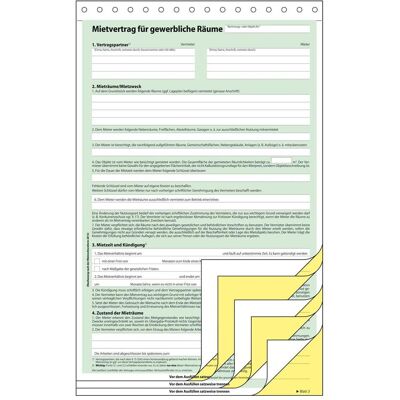 Sigel, Formular, 25 MV461 Mietverträge für Gewerberäume (25x) Sigel, Formular, 25 MV461 Mietverträge für Gewerberäume (25x)