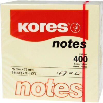 Kores, Haftnotiz, Notizzettel Würfel 7.5 x 7.5 cm, Gelb (75 x 75 mm) Kores, Haftnotiz, Notizzettel Würfel 7.5 x 7.5 cm, Gelb (75 x 75 mm)