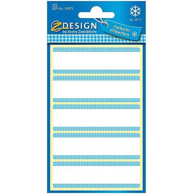 10x Avery, Etiketten, Tiefkühl-Etiketten 'blauer Rahmen' 59375 10x Avery, Etiketten, Tiefkühl-Etiketten 'blauer Rahmen' 59375