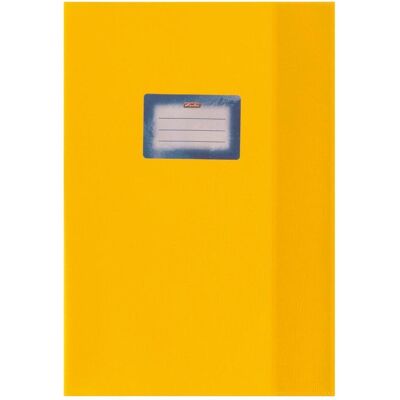 Herlitz, Heft + Block, Heftschoner DIN A4, geprägt (Bast), PP, gelb mit aufgeklebtem Beschriftungsetikett (A4) Herlitz, Heft + Block, Heftschoner DIN A4, geprägt (Bast), PP, gelb mit aufgeklebtem Beschriftungsetikett (A4)