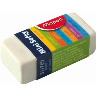 Maped, Korrekturmittel, Radierer Mini Softy Plastik 18x12,5x39mm VE=3 Stück Blister Maped, Korrekturmittel, Radierer Mini Softy Plastik 18x12,5x39mm VE=3 Stück Blister