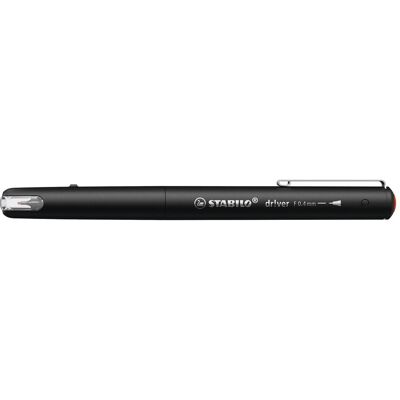 STABILO, Schreibstifte, dr!ver Fineliner rot 0,4 mm, 1 St. (1x) STABILO, Schreibstifte, dr!ver Fineliner rot 0,4 mm, 1 St. (1x)