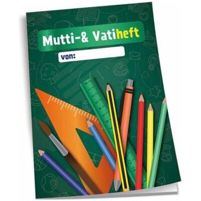 Magni, Heft + Block, Trötsch Mutti und Vatiheft Tafel: A6, 48 linierte Seiten, mit Klarsichtumschlag (A6) Magni, Heft + Block, Trötsch Mutti und Vatiheft Tafel: A6, 48 linierte Seiten, mit Klarsichtumschlag (A6)