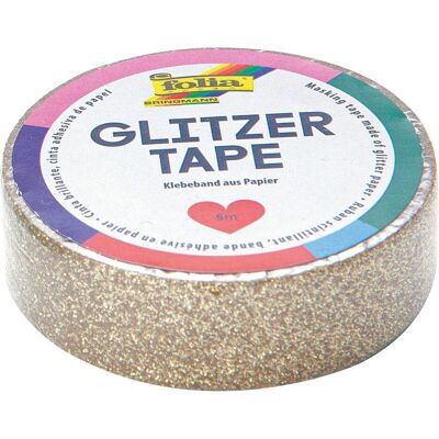 Magni, Washi Tape, Glitzer-Tape, gold 15mmx5m Magni, Washi Tape, Glitzer-Tape, gold 15mmx5m