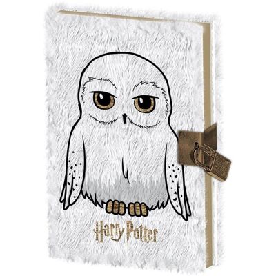 Pyramid Heft + Block, Harry Potter - Plush Diary w. Lock - Hedwig (52235SR74004) (A5, Harter Einband) Pyramid Heft + Block, Harry Potter - Plush Diary w. Lock - Hedwig (52235SR74004) (A5, Harter Einband)