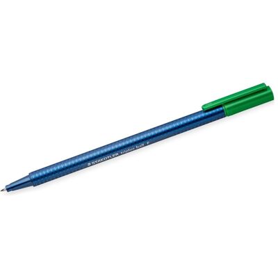Staedtler Schreibstifte, triplus ball 437 Dreikantiger Kugelschreiber, Einzelprodukt, grün, Linienbreite F (1x) Staedtler Schreibstifte, triplus ball 437 Dreikantiger Kugelschreiber, Einzelprodukt, grün, Linienbreite F (1x)