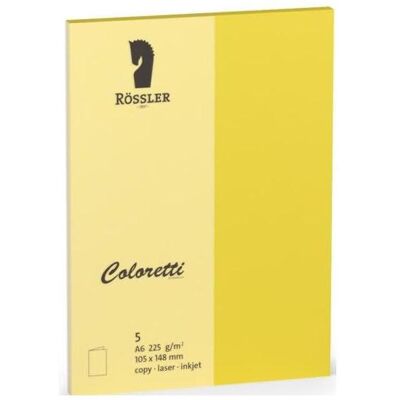 Magni, Grusskarte + Briefpapier, Karten Coloretti DL A6Hd 5er goldgelb (5 Stk.) Magni, Grusskarte + Briefpapier, Karten Coloretti DL A6Hd 5er goldgelb (5 Stk.)