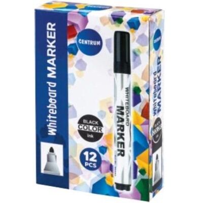 Centrum Marker, Whiteboardmarker sort 2-5 mm. SORT (12x) Centrum Marker, Whiteboardmarker sort 2-5 mm. SORT (12x)