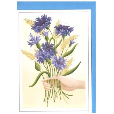 Henry Holt, Grusskarte + Briefpapier, Karte B6 Kornblumen Hand Henry Holt, Grusskarte + Briefpapier, Karte B6 Kornblumen Hand