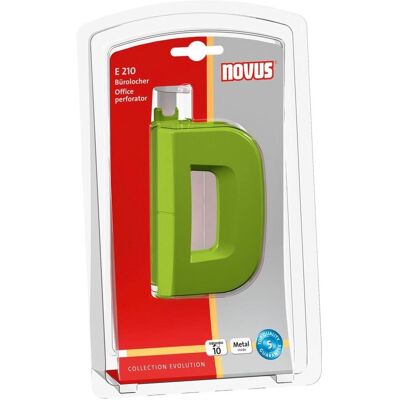 Novus, Locher, Locher E210 Kunststoff/Metall 1.0mm/10 Blatt (Blister) green Novus, Locher, Locher E210 Kunststoff/Metall 1.0mm/10 Blatt (Blister) green