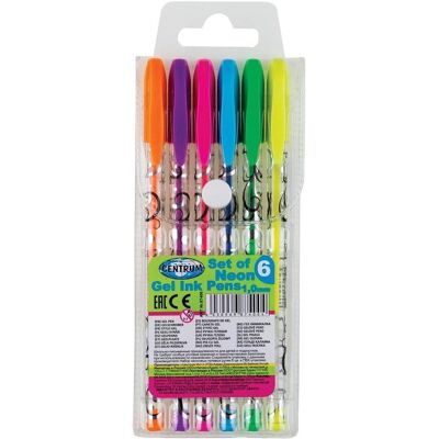 Centrum Schreibstifte, Set Neon-Gelstifte 6 Farben 87400 (6x) Centrum Schreibstifte, Set Neon-Gelstifte 6 Farben 87400 (6x)