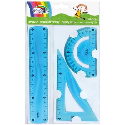 GrandHall, Lineal, Geometrisches flexibles Set GR-F158 FIORELLO (20 cm) GrandHall, Lineal, Geometrisches flexibles Set GR-F158 FIORELLO (20 cm)