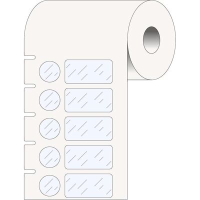 Brady, Etikettenrolle, THT-306-7600-3, Polypropylen, Transparent, glänzend, 25.40 x 12.70 mm, mit Deckeletikett 11. (55 mm) Brady, Etikettenrolle, THT-306-7600-3, Polypropylen, Transparent, glänzend, 25.40 x 12.70 mm, mit Deckeletikett 11. (55 mm)