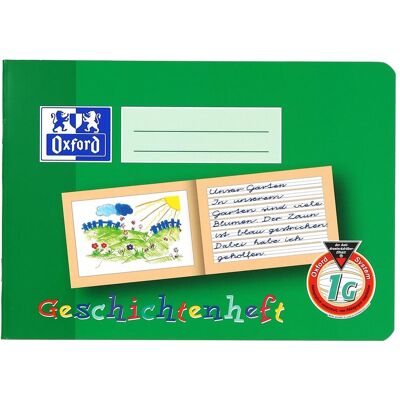 Oxford, Heft + Block, Geschichtenheft, A5 quer (A5, Liniert, Weicher Einband) Oxford, Heft + Block, Geschichtenheft, A5 quer (A5, Liniert, Weicher Einband)