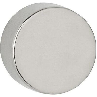 Maul, Magnet, Neodym-Scheibenmagnet, 15 mm, Haftkraft: 8 kg, silber (4x) Maul, Magnet, Neodym-Scheibenmagnet, 15 mm, Haftkraft: 8 kg, silber (4x)