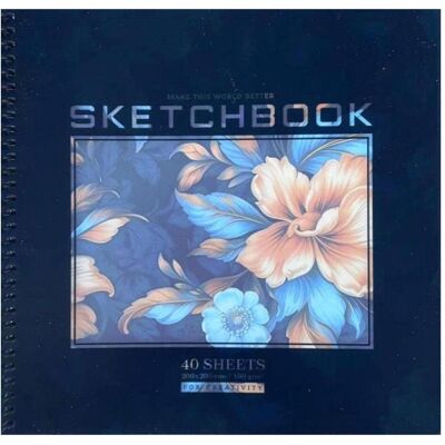 NoName, Heft + Block, Skizzenbuch 200x200/40K glatte Blumen FRISCH (200x200) NoName, Heft + Block, Skizzenbuch 200x200/40K glatte Blumen FRISCH (200x200)