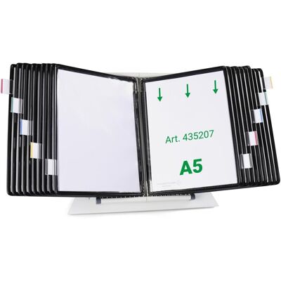 Tarifold, Informationsschild, Sichttafelsystem 435207 DIN A5 schwarz mit 20 St. Sichttafeln Tarifold, Informationsschild, Sichttafelsystem 435207 DIN A5 schwarz mit 20 St. Sichttafeln