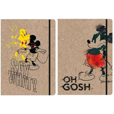 Beniamin, Ordner, A4 Mickey Mouse Kraft-Ordner mit Gummiband (A4) Beniamin, Ordner, A4 Mickey Mouse Kraft-Ordner mit Gummiband (A4)