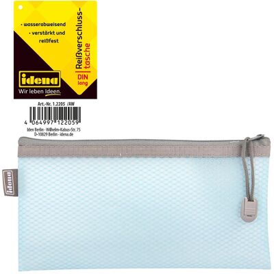 Idena, Mappe, Reissverschlusstasche DL Mesh blau (DL, 1x) Idena, Mappe, Reissverschlusstasche DL Mesh blau (DL, 1x)