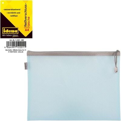 Idena, Mappe, Reissverschlusstasche A4 Mesh blau (A4, 1x) Idena, Mappe, Reissverschlusstasche A4 Mesh blau (A4, 1x)
