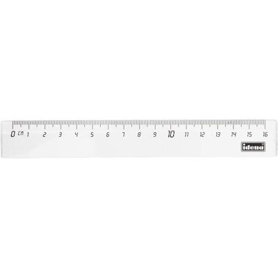 Idena, Lineal, Lineal 16 cm transparent Plastik (16 cm, Kunststoff) Idena, Lineal, Lineal 16 cm transparent Plastik (16 cm, Kunststoff)