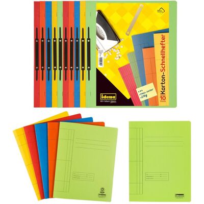 Idena, Mappe, Kartonschnellhefter 2x5 Intensivfarben (A4, 10x) Idena, Mappe, Kartonschnellhefter 2x5 Intensivfarben (A4, 10x)