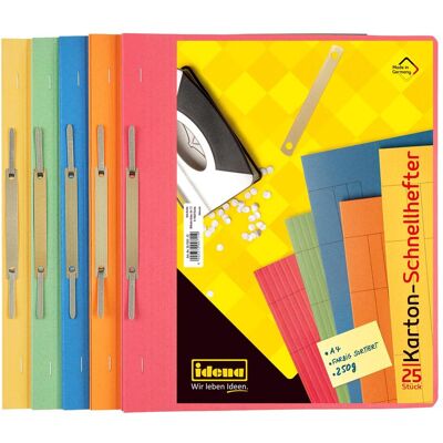 Idena, Mappe, Kartonschnellhefter A4 25 Stück sortiert (A4, 25x) Idena, Mappe, Kartonschnellhefter A4 25 Stück sortiert (A4, 25x)