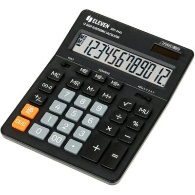 Eleven, Taschenrechner, Smart device desktop calculator SDC444S black (Batteriebetrieb, Solarenergie) Eleven, Taschenrechner, Smart device desktop calculator SDC444S black (Batteriebetrieb, Solarenergie)