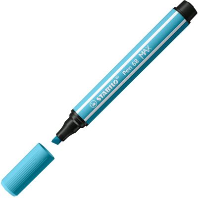 STABILO, Malstifte, Faserschreiber Pen 68 MAX azurblau (1x) STABILO, Malstifte, Faserschreiber Pen 68 MAX azurblau (1x)
