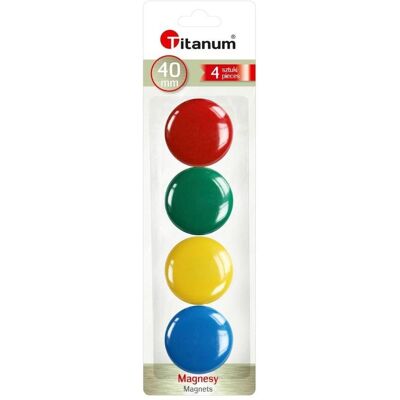 Titanum, Magnet, Magnete für Tafeln 40mm 4 Stk Titanum, Magnet, Magnete für Tafeln 40mm 4 Stk