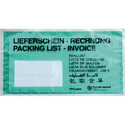 Soennecken, Lieferscheintasche, Warenbegleitpapiertasche DL Papier d.grün 1.000St. (1000 Stk.) Soennecken, Lieferscheintasche, Warenbegleitpapiertasche DL Papier d.grün 1.000St. (1000 Stk.)