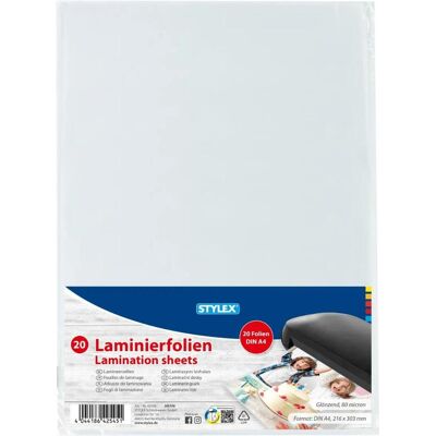 Magni, Laminierfolie, Stylex Laminierfolie A4 20 Blatt 42545 (A4, 20 Stk., 80 µm) Magni, Laminierfolie, Stylex Laminierfolie A4 20 Blatt 42545 (A4, 20 Stk., 80 µm)