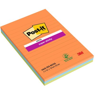Post-it, Haftnotiz, Super Sticky Boost (152 x 102 mm) Post-it, Haftnotiz, Super Sticky Boost (152 x 102 mm)