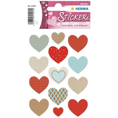 Herma Sticker, Sticker Herzen (13 Sticker) Herma Sticker, Sticker Herzen (13 Sticker)