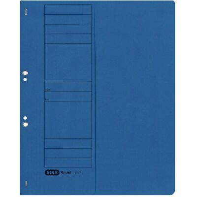 Elba, Mappe, Ösenhefter aus Karton, blau, kaufmännische Heftung halber Vorderdeckel, gepackt zu 50 Stück (A4, 50x) Elba, Mappe, Ösenhefter aus Karton, blau, kaufmännische Heftung halber Vorderdeckel, gepackt zu 50 Stück (A4, 50x)