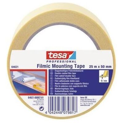 tesa, Klebeband, Klebeband PROFESSIONAL 50 mmx25 m (BxL) beidseitig klebend Polypropylen transparent (50 mm) tesa, Klebeband, Klebeband PROFESSIONAL 50 mmx25 m (BxL) beidseitig klebend Polypropylen transparent (50 mm)