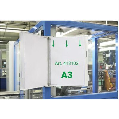 Tarifold, Informationsschild, Wand-Sichttafelsystem 413102 DIN A3 weiss mit 10 St. Sichttafeln Tarifold, Informationsschild, Wand-Sichttafelsystem 413102 DIN A3 weiss mit 10 St. Sichttafeln