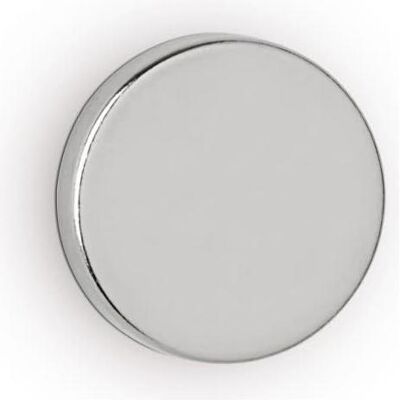 Maul, Magnet, Neodym-Scheibenmagnet, 15 mm, Haftkraft: 3,2 kg, silber (10x) Maul, Magnet, Neodym-Scheibenmagnet, 15 mm, Haftkraft: 3,2 kg, silber (10x)