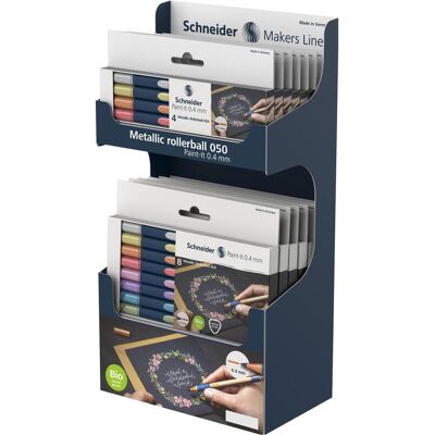 Schneider, Kasse, Rollerballetui 14ET Paint-It 050 Metalli Schneider, Kasse, Rollerballetui 14ET Paint-It 050 Metalli