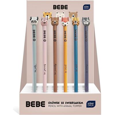 Magni, Bleistift, Interdruk Bleistift BEBE Friends HB mit Topper assortiert (HB, 1x) Magni, Bleistift, Interdruk Bleistift BEBE Friends HB mit Topper assortiert (HB, 1x)