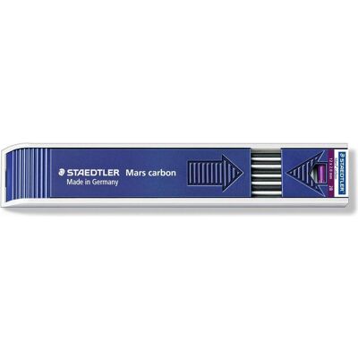Staedtler Bleistiftminen, Mars Carbon (12 Stk., 2 mm, 2B) Staedtler Bleistiftminen, Mars Carbon (12 Stk., 2 mm, 2B)