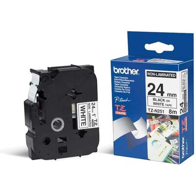Brother Beschriftungsband, TZN251 (2.40 cm, Weiss) Brother Beschriftungsband, TZN251 (2.40 cm, Weiss)