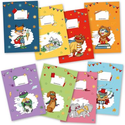 Papierdrachen, Mappe, 8 Papierheftumschläge DIN A4 – Superhelden Tiere (A4, 8x) Papierdrachen, Mappe, 8 Papierheftumschläge DIN A4 – Superhelden Tiere (A4, 8x)