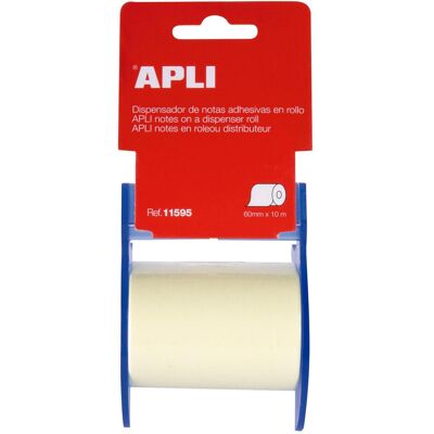 Agipa, Haftnotiz, Haftnotizen auf der Rolle, 10 m x 60 mm, gelb Agipa, Haftnotiz, Haftnotizen auf der Rolle, 10 m x 60 mm, gelb