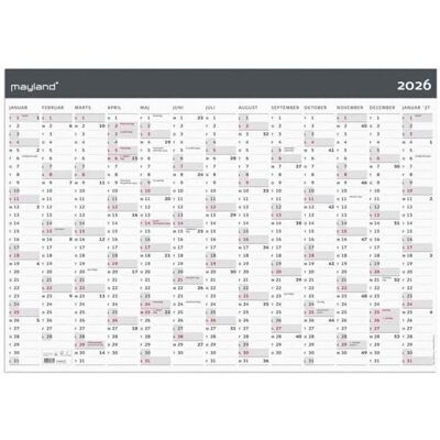 Mayland-Burde, Kalender, Kmpekalender Moderne 1x13 mdr. papir rr 2026 Mayland-Burde, Kalender, Kmpekalender Moderne 1x13 mdr. papir rr 2026