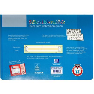 Oxford, Heft + Block, Schreiblernheft A4 quer (A4, Liniert, Weicher Einband) Oxford, Heft + Block, Schreiblernheft A4 quer (A4, Liniert, Weicher Einband)