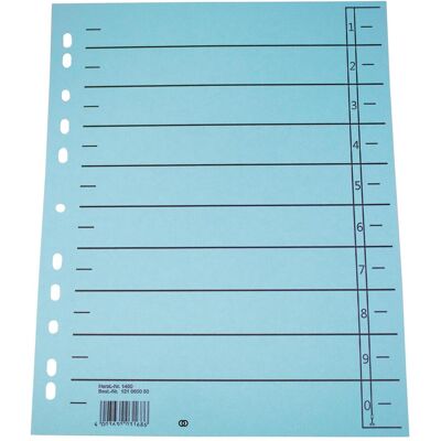 Soennecken, Ordner Zubehör, Trennblatt oeco 1457 A4 230g Karton bl 100St. Soennecken, Ordner Zubehör, Trennblatt oeco 1457 A4 230g Karton bl 100St.