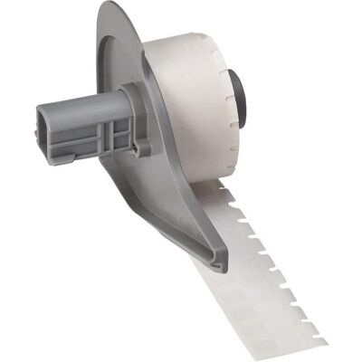 Brady, Etikettenrolle, M7-10-427, Vinyl, selbstlaminierend, Weiss/Transparent, matt, 6.35 x 6.35(19.05) mm, für Kabe Brady, Etikettenrolle, M7-10-427, Vinyl, selbstlaminierend, Weiss/Transparent, matt, 6.35 x 6.35(19.05) mm, für Kabe