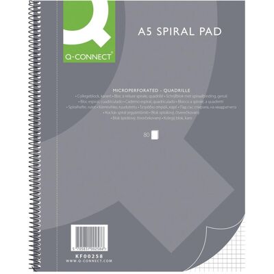 Q-Connect, Heft + Block, Collegeblock (A5, Kariert, Harter Einband) Q-Connect, Heft + Block, Collegeblock (A5, Kariert, Harter Einband)